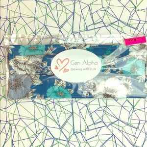 A102 #1 Floral Blue Green Palette Face Mask
